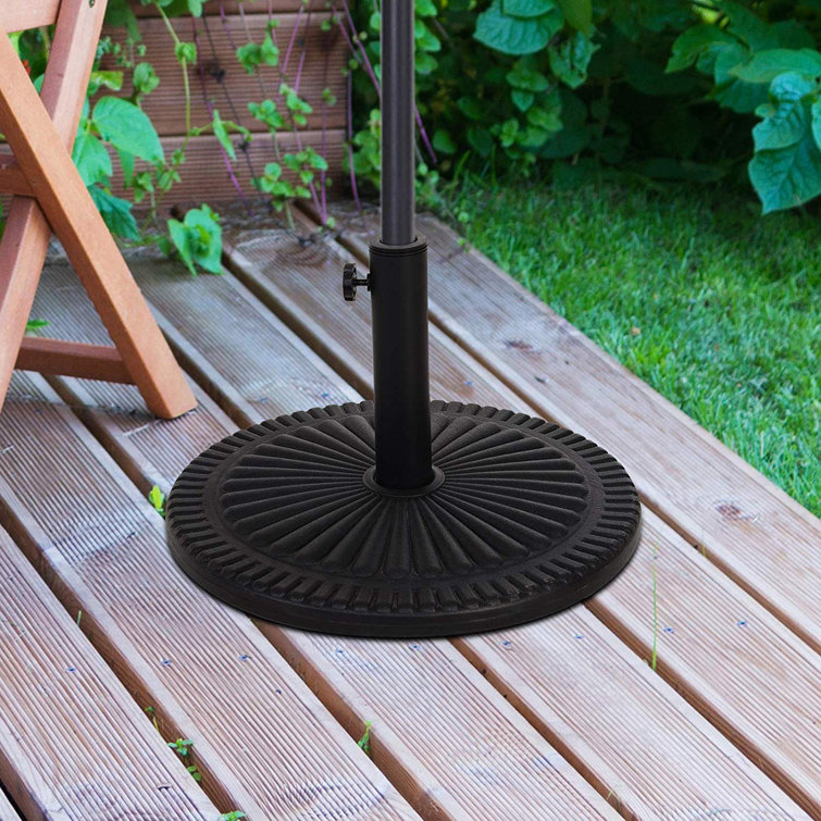 Sol 27 Outdoor Curtis Parasol Metal Free Standing Umbrella Base